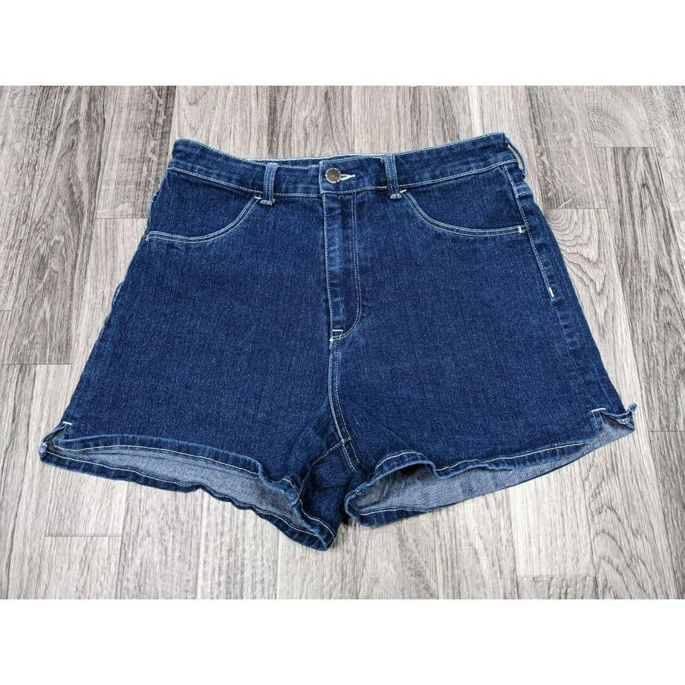(3/$27) &Denim By H&M Size 8 High Waist Medium Wash Stretchy Denim Jean Shorts